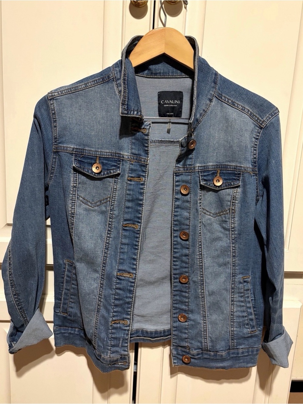 Vintage CAVALINI Distressed Jean Jacket